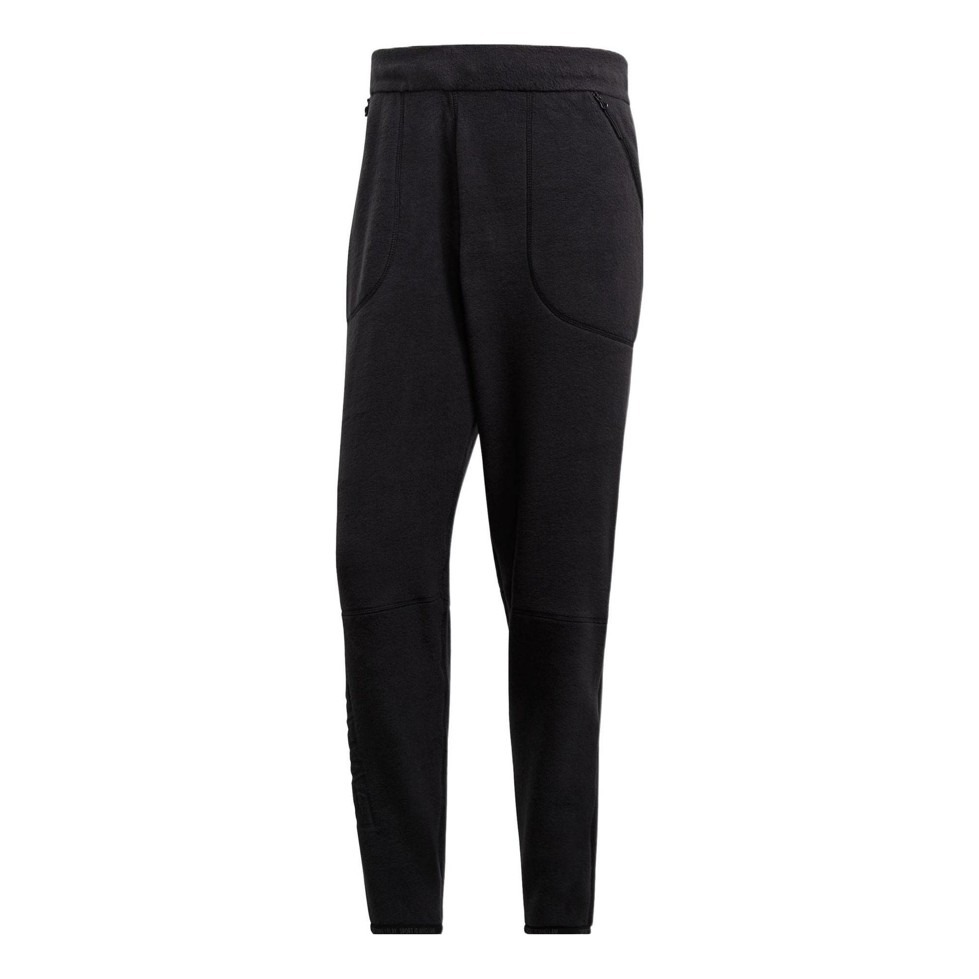 Men's adidas Zne Pnt P Fl Solid Color Big Pocket Training Casual Sports Pants/Trousers/Joggers Black DX7643