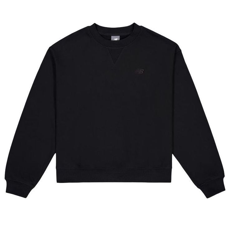 (WMNS) New Balance Athletics French Terry Crew Sweatshirt Asia Sizing 'Black' WT41500-BK
