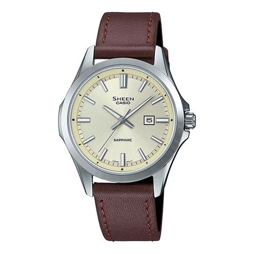 CASIO Female SHEEN Japan / South Korea Fashion Unisex Brown Analog SHE-4542DL-7AUPRQ