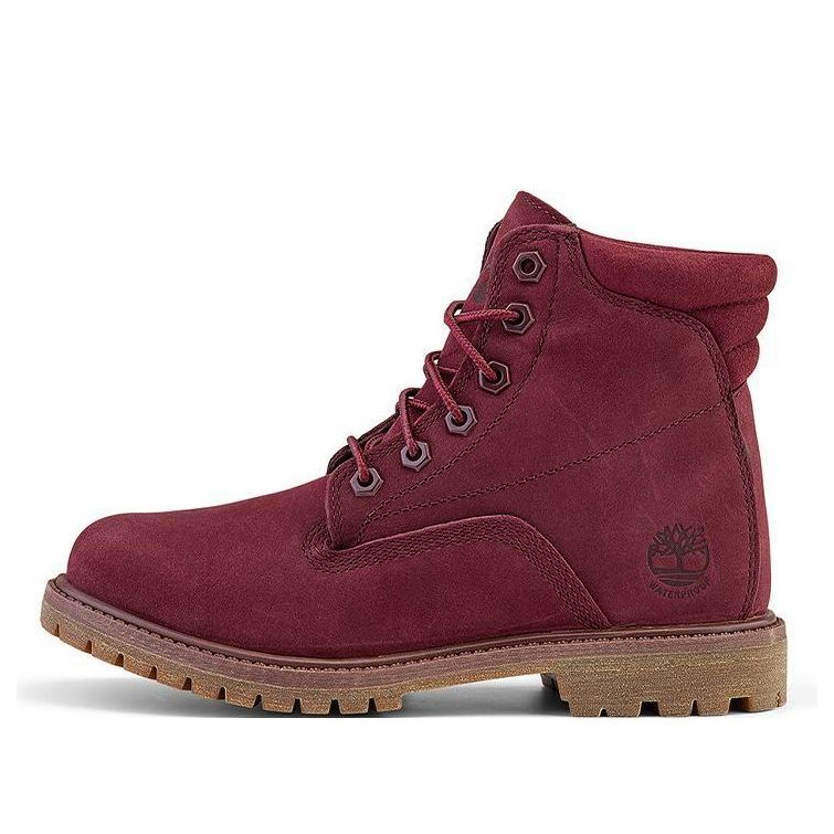 (WMNS) Timberland Waterville 6-Inch Boot 'Burgundy Nubuck' A1R2T