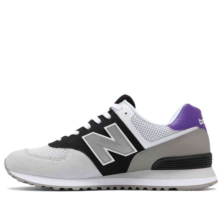 New Balance 574Series Classic White/Black/Purple ML574MSA