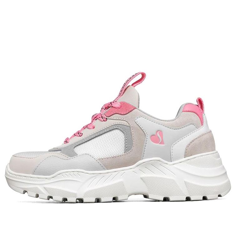 (WMNS) Skechers B-Rad Running Shoes Grey/Pink 155175-GYMT