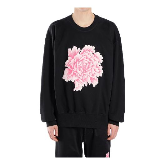 Y-3 x James Harden Crossover Capsule Series Flowers Round Neck Long Sleeves Black DN8815
