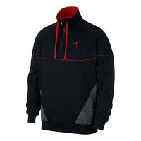 Air Jordan Retro 3 Vault Half Zipper Stand Collar Casual Sports Jacket Tops Black 914522-010