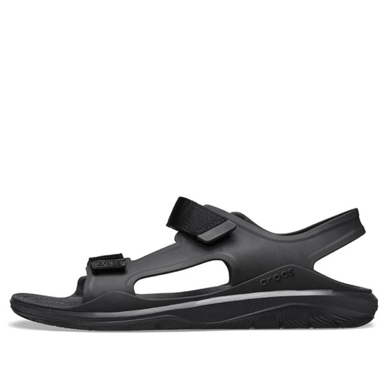 (WMNS) Crocs Swiftwater Sandals 'Black' 206527-060