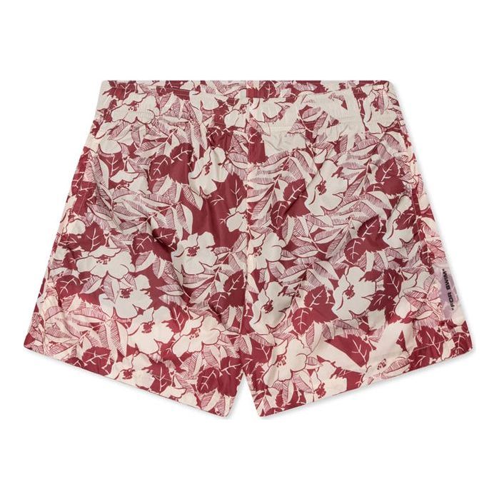 Men's Off-White Flowers Printing Red Shorts OMFA003S20G440349920