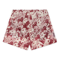 Men's Off-White Flowers Printing Red Shorts OMFA003S20G440349920