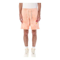 Men's Nike Logo Tie Dye Straight Drawstring Casual Shorts Pink DM5016-693