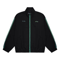 ASICS x Rick and Morty Crossover Contrasting Colors Line Sports Stand Collar Jacket Black 2201A207-001