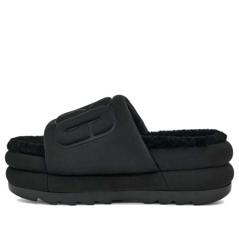 (WMNS) UGG Maxi Graphic Slide 'Black' 1131992-BBLC
