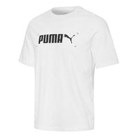 PUMA Nu-tility Logo Printing Sports Round Neck Short Sleeve White 848642-02