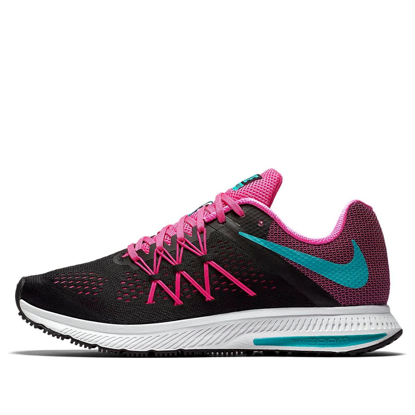 (WMNS) Nike Air Zoom Winflo 3 'Black Pink White' 831562-004