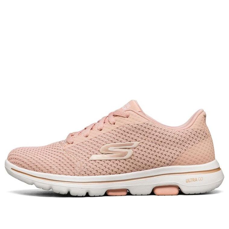 (WMNS) Skechers Go Walk 5 Running Shoes 'Pink White' 124021-PKGD