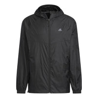 adidas LW UPF Windbreaker Jackets 'Black' IA1783