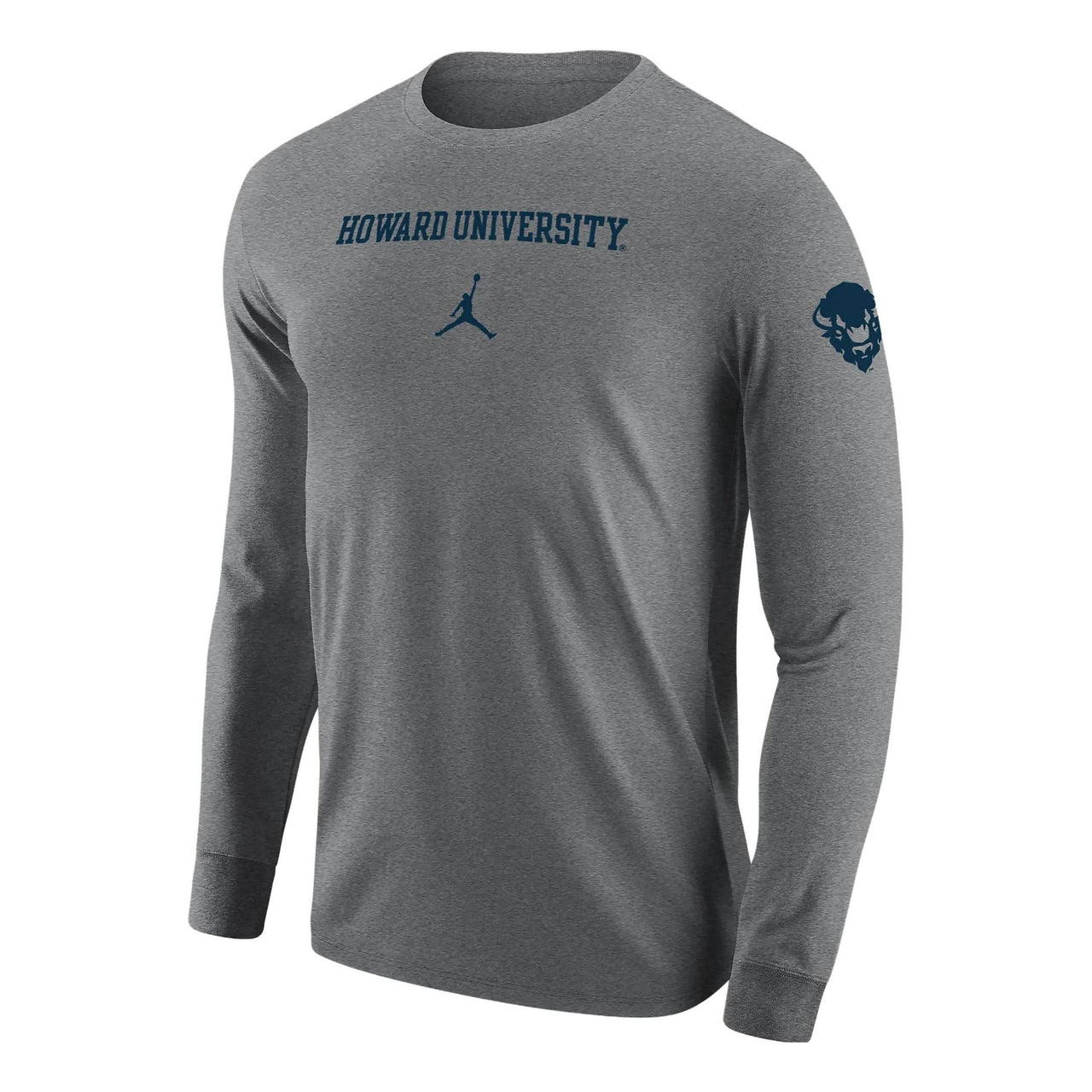 Air Jordan Logo Howard University Long Sleeve T-Shirt 'Grey' M12333P741H-HOW