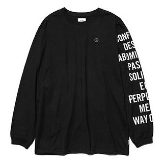 WTAPS Ingredients Tee Letter Long-sleeve Tee Men's Black 182ATDT-LT02S