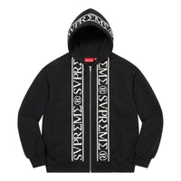 Supreme SS23 Week10 Roman Zip Up Hoodie 'Black' SUP-SS23-194