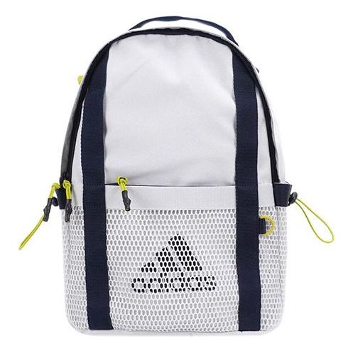 adidas logo Large Capacity Sports backpack Unisex Gray HE2692