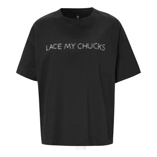 (WMNS) Converse All Star Loose Lacing Short Sleeve Black 10020850-001