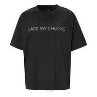 (WMNS) Converse All Star Loose Lacing Short Sleeve Black 10020850-001