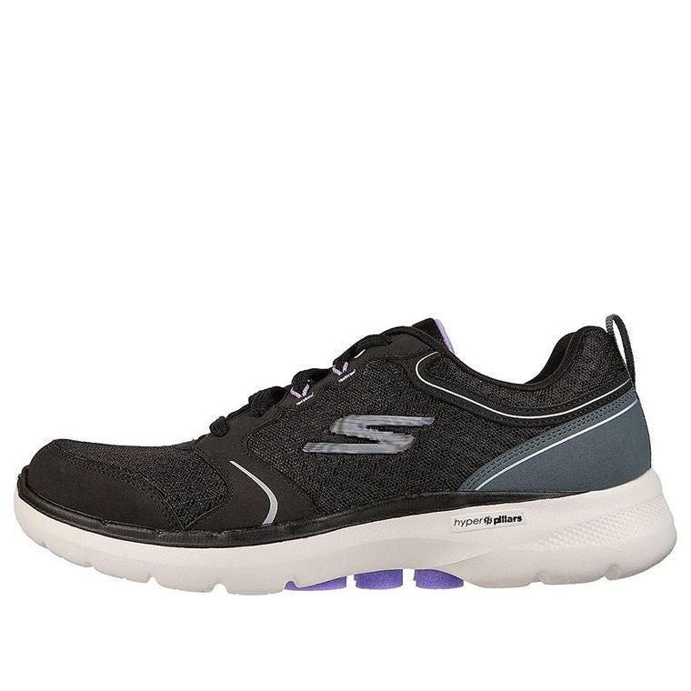 (WMNS) Skechers Go Walk 6 Low-Top Black/Purple 124518-BKLV