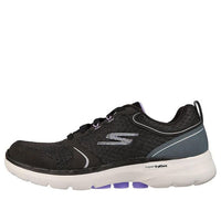 (WMNS) Skechers Go Walk 6 Low-Top Black/Purple 124518-BKLV