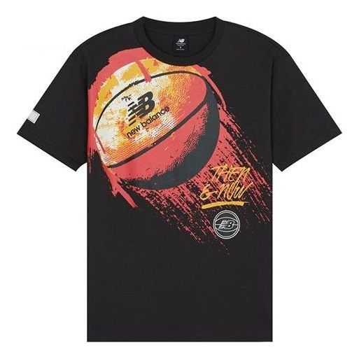 New Balance Hoops Merged Eras On Fire T-shirt Asia Sizing 'Phantom' MT21595-PHM