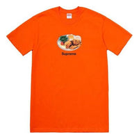 Supreme SS18 Chicken Dinner Tee Orange Printing Short Sleeve Unisex SUP-SS18-0068