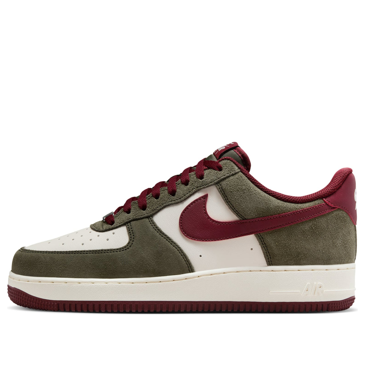 Nike Air Force 1 Low '07 LV8 'Cargo Khaki Pale Ivory Dark Team Red' FQ8714-302