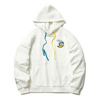 (WMNS) Li-Ning x Disney Crossover Donald Duck Embroidered Pullover Hoodie 'White' AWDR494-1