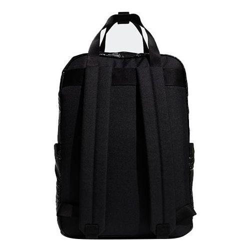 adidas Renewable Material All-Over Logo Backpack 'Black' H30371