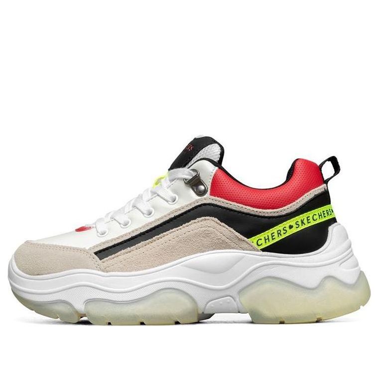 (WMNS) Skechers Ampp'D Low-Top White/Red/Chestnut 155051-WBRD