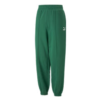 (WMNS) PUMA Classics Sweatpants 'Green' 671751-37