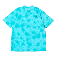 Men's THE NORTH FACE S/S Tie Dye Round Neck Short Sleeve Blue NT32057-FF