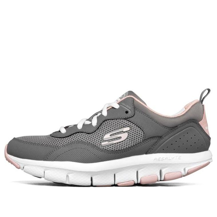 (WMNS) Skechers Liv Sneakers Grey/White/Pink 88888193-CCPK
