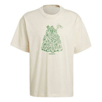 adidas originals Unisex Stan Smith Printing Short Sleeve White GQ8872