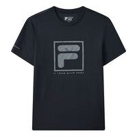 FILA Logo Round Neck Knit Short Sleeve Blue F11M122115F-NV