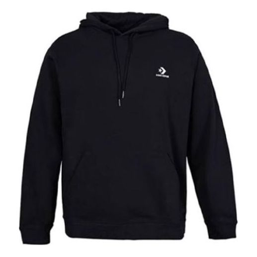 Converse Go-To Embroidered Star Chevron Standard-Fit Pullover Hoodie Asia Sizing 'Black' 10023874-A01