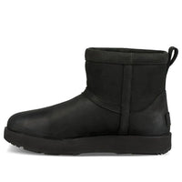 (WMNS) UGG Classic Mini Leather Waterproof 'Black' 1019641-BLK