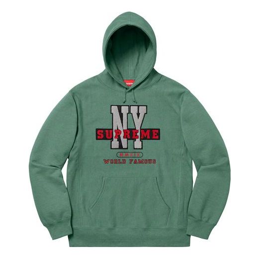 Supreme FW19 Week 13 NY Hooded Sweatshirt Green SUP-FW19-10698