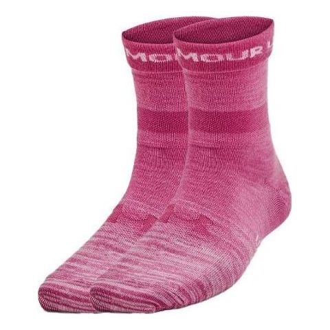 Under Armour Essential Hi Lo Socks (2 Packs) 'Pink' 1365746-669