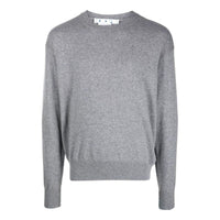 Off-White Embroidered Logo Crew Neck Jumper OMHE109C99KNI0020808