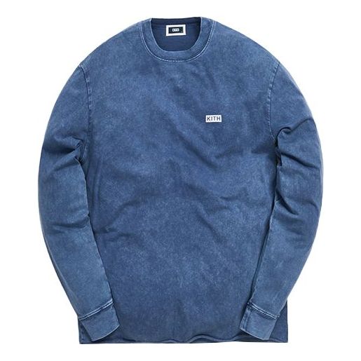 KITH Lax L/S Tee Alphabet Logo Long Sleeves Blue KH3672-309