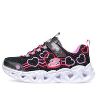 Skechers Heart Lights Low-Top K Black/Pink 302080L-BKMT