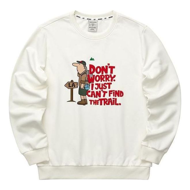 Skechers Graphic Crew Sweater 'White Black Red' L122M076-0074