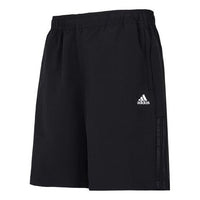 adidas Fi Lib Wvsh Solid Color Micro Mark Logo Athleisure Casual Sports Woven Shorts Black HE7405