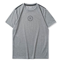 Li-Ning way of wade Wade Series Logo Minimalistic Short Sleeve Gray ATSL055-9