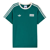 adidas Tour Three Stripe T-Shirt 'Collegiate Green Cream White' KW6283