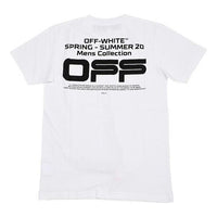Off-White Wavy Line Logo Basic Alphabet Slogan Short Sleeve Ordinary Version White OMAA027R201850040110