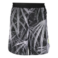 Men's adidas Pattern Printing Straight Shorts Black HB6519